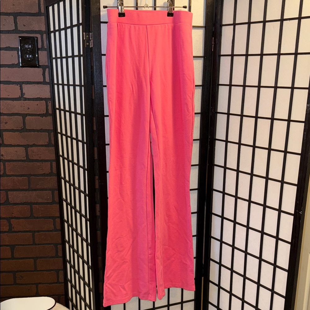 Fashion Nova Vibrant Pink Wide Leg Pants